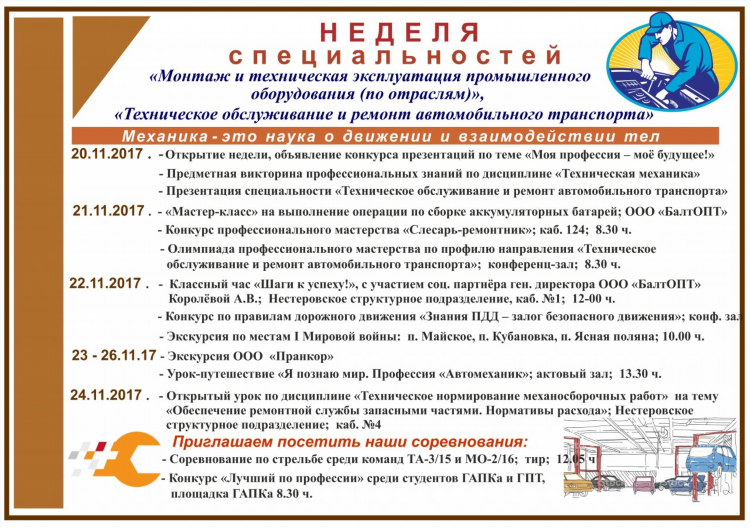 Доски объявлений технологического оборудования