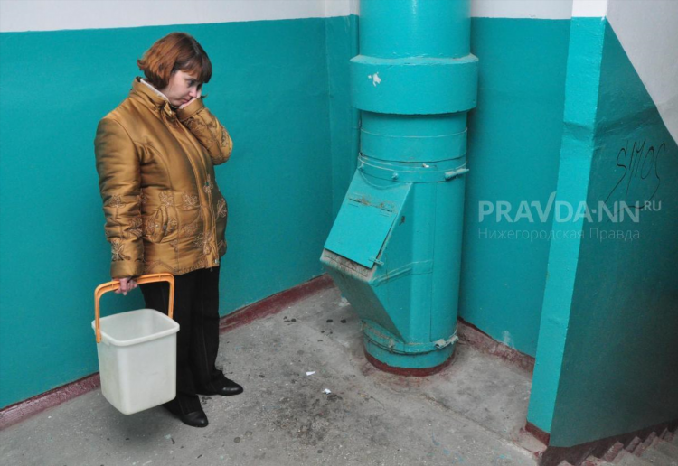 Объявление на мусоропровод